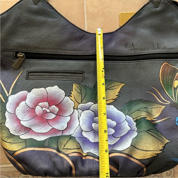 Anushka 'butterfly' handbag, large, 1 small attachment - hand painted leather - Picture 8 of 12